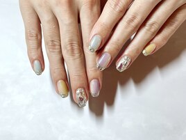 グラデーション×ガラスフレンチ