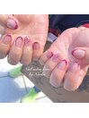 色気！ボルドーのカラーフレンチ