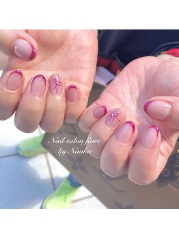 色気！ボルドーのカラーフレンチ