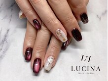 ネイルスタジオ ルキナ(LUCINA)/H-627ボルドーマグクリスマス