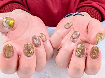 アンティーク　オーロラ　ミラー