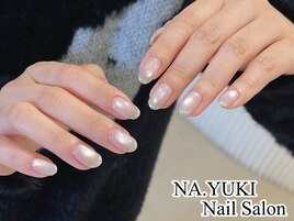 冬のスノーホワイトネイル