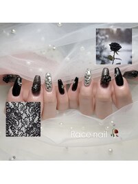 【Izumi担当】薔薇レースネイル