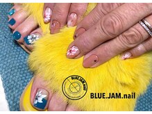 ブルージャムネイル(BLUE.JAM.nail)/ハンドとフットをリンクさせて☆