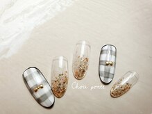シュポルテ(chou porte)/ギンガムチェックチェックネイル