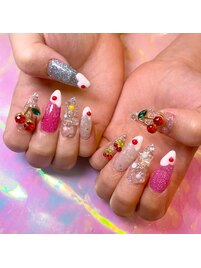 クリームソーダネイル