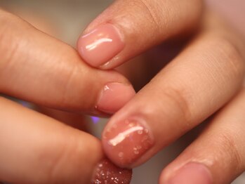 クロ(KURO)/ピンクネイル/柳津ネイルサロン