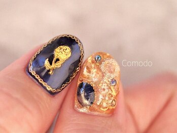 ネイル アトリエ コモード(nail atelier Comodo)/アートネイル [ロイヤルブルー]
