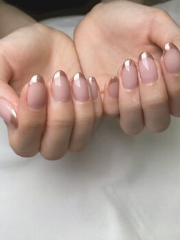 ライフネイル 恵比寿(LifeNail)/ミラーフレンチネイル