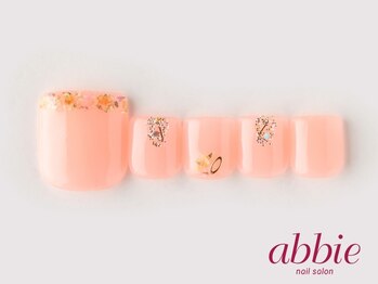 ネイルサロンアビー 北千住店(abbie)/押し花フットネイル　￥11352