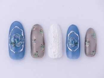 ネイル リッチ(Nail Rich)/ガーリー×エアリーブルー