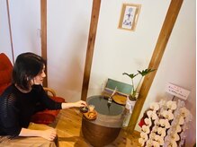 施術後にはドリンクをご用意しております。