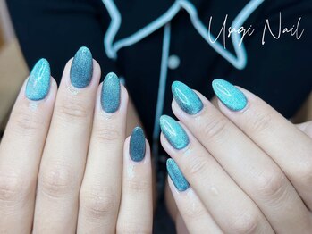 ウサギネイル 新大久保店(usagi nail)/マグネットフレンチ秋可愛い