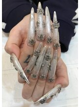 エスフィーネイルサロン ブリーユ(Esfy nailsalon Brille)/シルバー系キラキラネイル