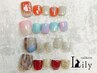 【フット】NEWアート☆月替わり定額アート（8種類）￥7700☆ケア込