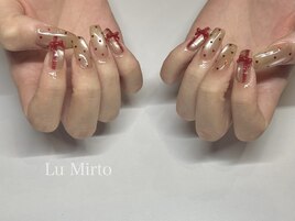 ドット × リボン