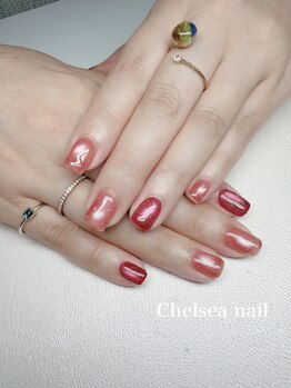 チェルシーネイル(Chelsea nail)の写真/デザインに迷っても大丈夫◎カラー配置変更OKの定額プランで自分らしいお気に入りネイルに！