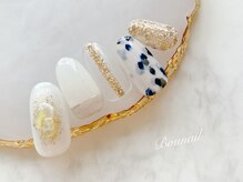 ボネール(nail ＆ eyelash Bounail)/牛柄 ニュアンス &nbsp;シェル