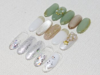 ティーエヌ 名古屋矢場町店/クリスマスネイル☆¥6980