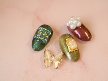 キアラネイルサロン/韓国ネイルやキラキラパーツ豊富