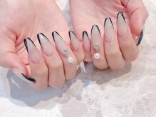 ラルネイル 大宮(Lull. nail)/＃フレンチ＃チャームパーツ