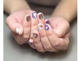 足跡アートネイル♪