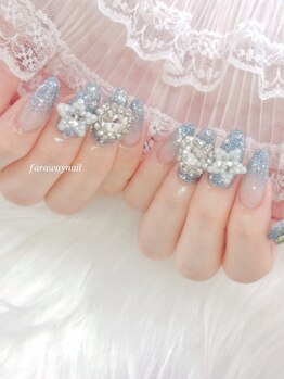 ファラウェイネイル(Faraway nail)/ゴテゴテネイルも定額で☆