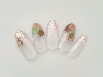 ヴィエント ネイル アイラッシュ サロン(Viento Nail Eyelash Salon)/ポントモザイクグラデ初回¥6800