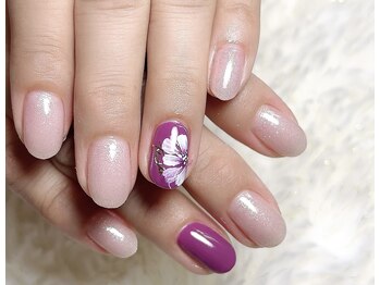 ノット 末広店(Knot)/手書きフラワーアート♪