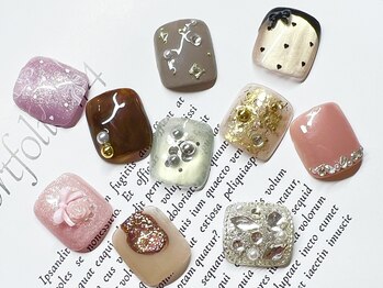 リール アイプラスビューティー(Rire eye + beauty)/【foot選べる親指アート】¥4800