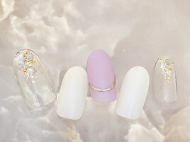 ラベンダーマットネイル