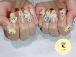 推し活ネイル イエローネイル