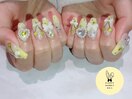 推し活ネイル イエローネイル
