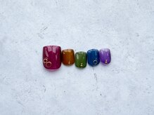 ネイルアンドアイラッシュ サロン エルザ(Nail&Eyelash Salon Elsa)/月替わりフットデザイン￥11500