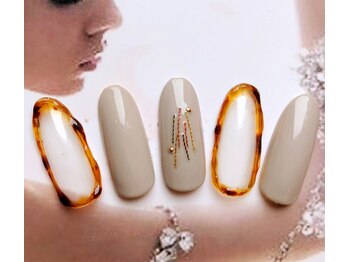 エンジェルビューティーネイルアンドアイラッシュ(Angel Beauty nail&eyelash)/秋冬シンプル定額ネイル