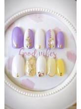 ネイルステーション ブルー(Nail Station BLUE)/5月6月　定額￥6500　デザイン2