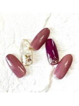 ミュナ(myuna)/秋ピンクネイル