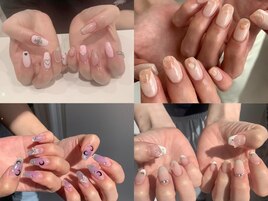 ミラーネイル/フレンチガーリー