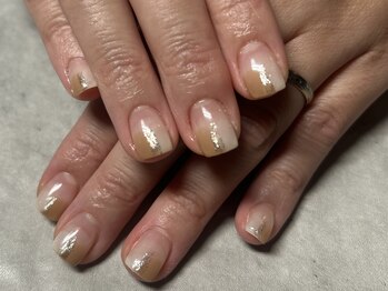 ジュリネイル(JULIE NAIL)/ラテ色ぬりかけネイル