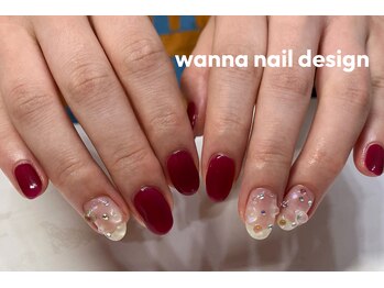 ワンカラーにポイントアート♪