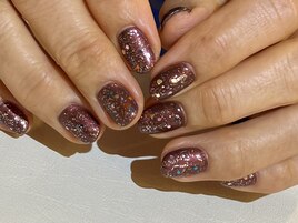 大人のバレンタインネイル