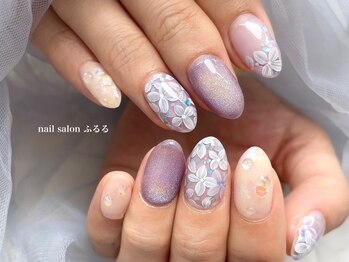 ネイルサロン ふるる 大須店の写真/「ネイル」ではなく「アート」を指先に乗せる、ふるるの”最高峰”を形にしたプレミアムコース¥9900◇