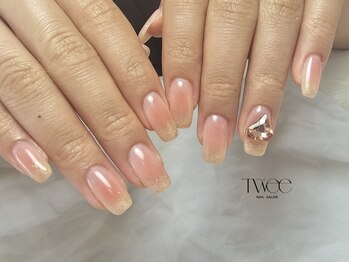 ネイル 本町(nail Twee salon)/【チークネイル】＋追加パーツ
