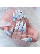 プティネイル 池袋(Puty Nail)/キティちゃん×ブルーネイル♪