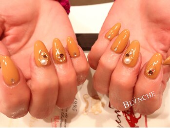 ブランシュ(BLANCHE)/秋カラーストーンアート