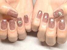 パープルの爪屋/レッドフラッシュネイル♪