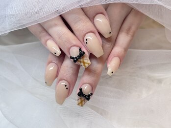 モカ 京橋(moca)/【Ayano】チェックネイル