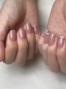 ライフネイル 恵比寿(LifeNail)/先端ラメ