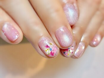 ドライフラワーネイル