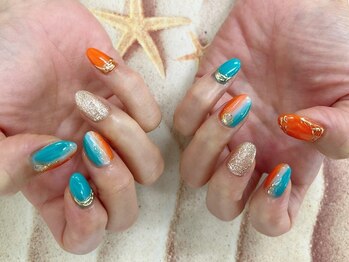 アール(R)/オレンジターコイズ